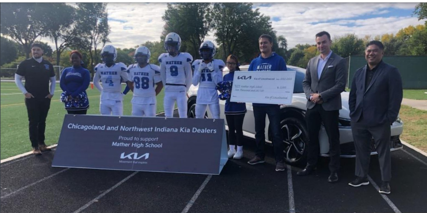 Driving a community partnership: Kia of Lincolnwood teams up with Mather High School