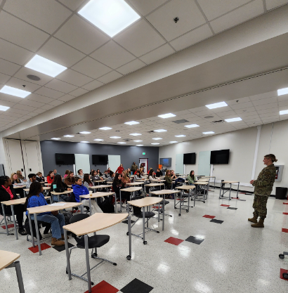 Sky’s the Limit: Air Force Second Lieutenant visit to Munster High School empowers female students 