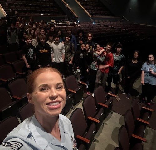TSgt Lauritzen Shares Air Force Opportunities with Corvallis High Students