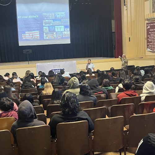 Future Leaders Take Flight: Air Force Hosts Engaging Assembly at North Side High