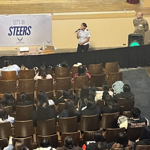 Future Leaders Take Flight: Air Force Hosts Engaging Assembly at North Side High